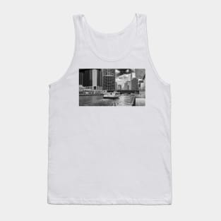 Chicago Water Taxi B+W Tank Top